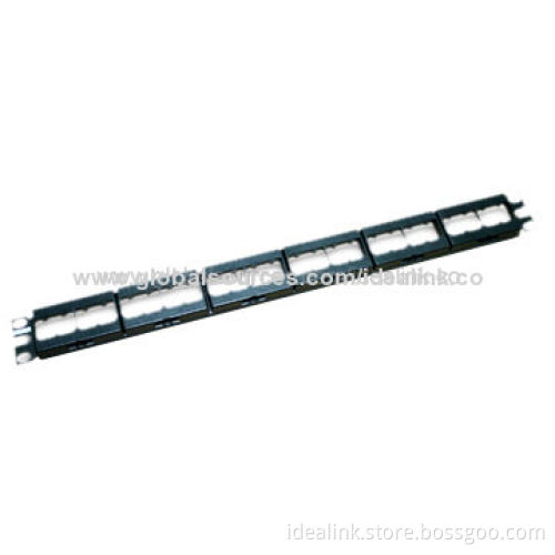 Blank Patch Panel, Made of Metal and Copper Cabling